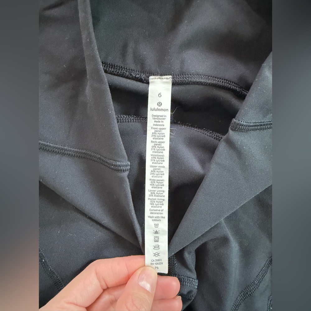 Lululemon Black Leggings - Picture 2 of 6